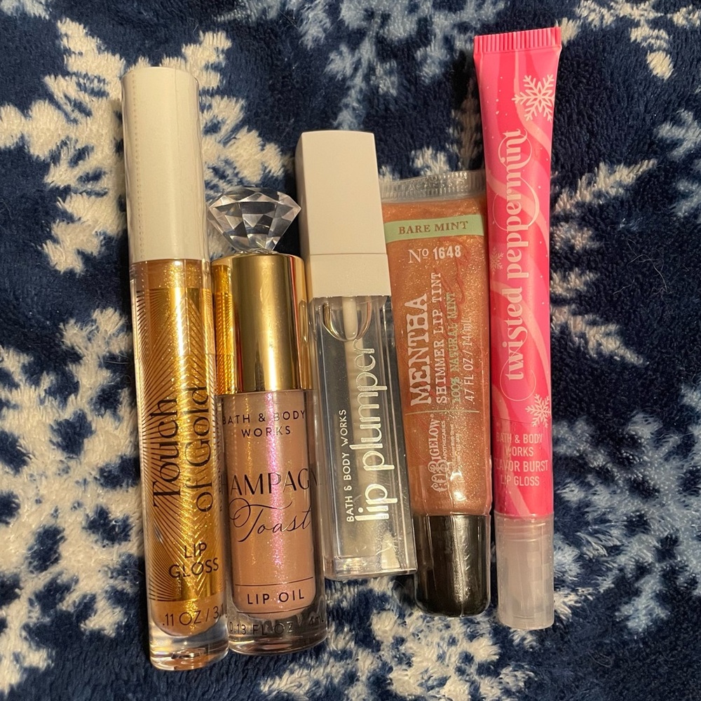 Set of 5 NWT Bath & Body Works Lip Gloss Variety Pack